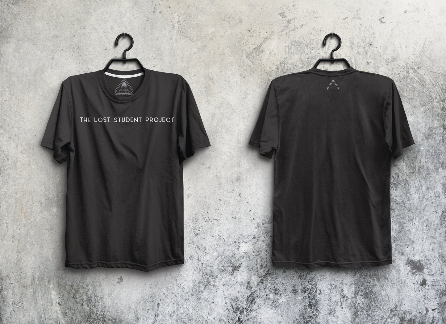 Lost Student Text Black Unisex Tri Blend Tee
