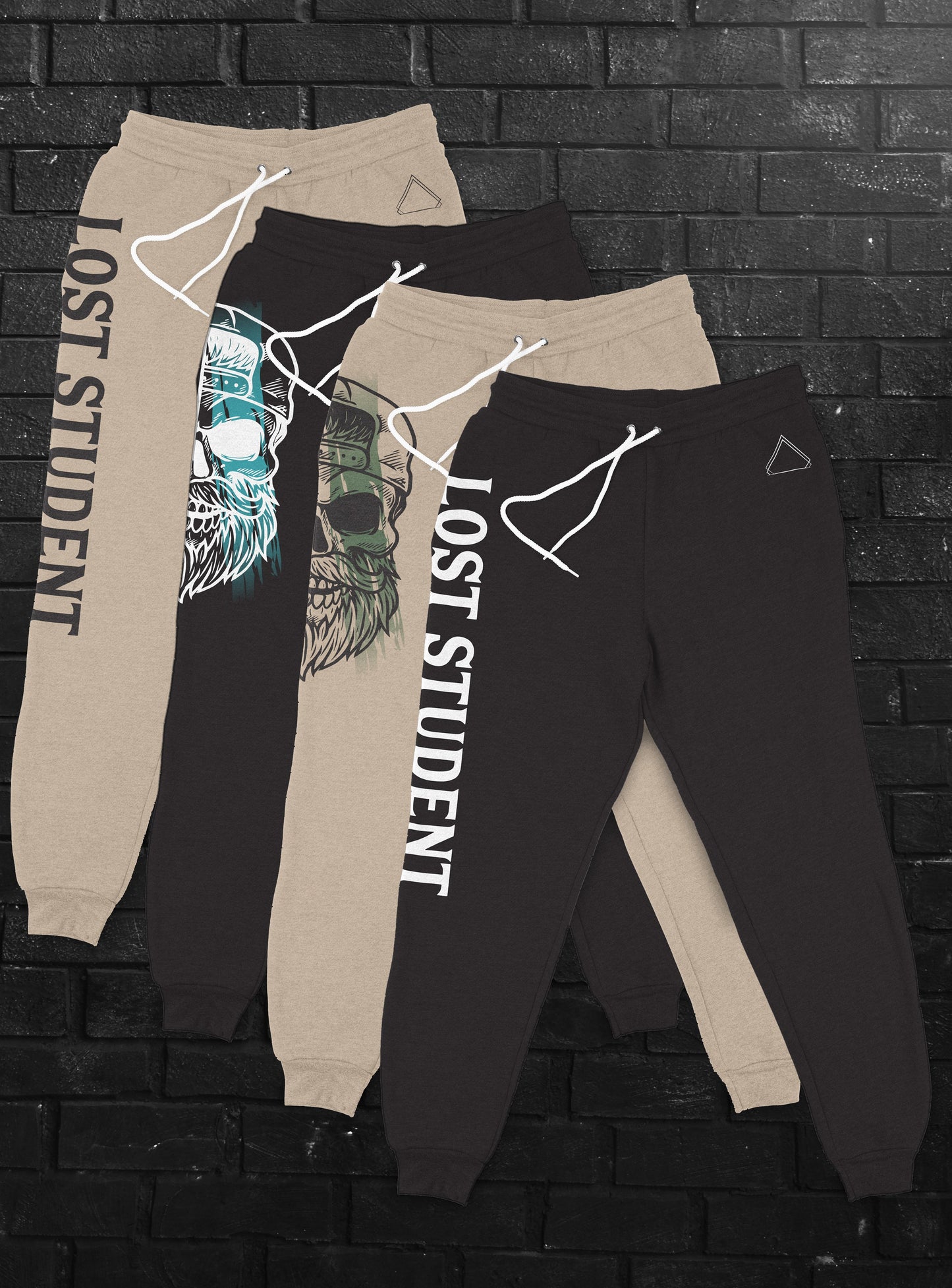 Skull Tan Unisex Joggers