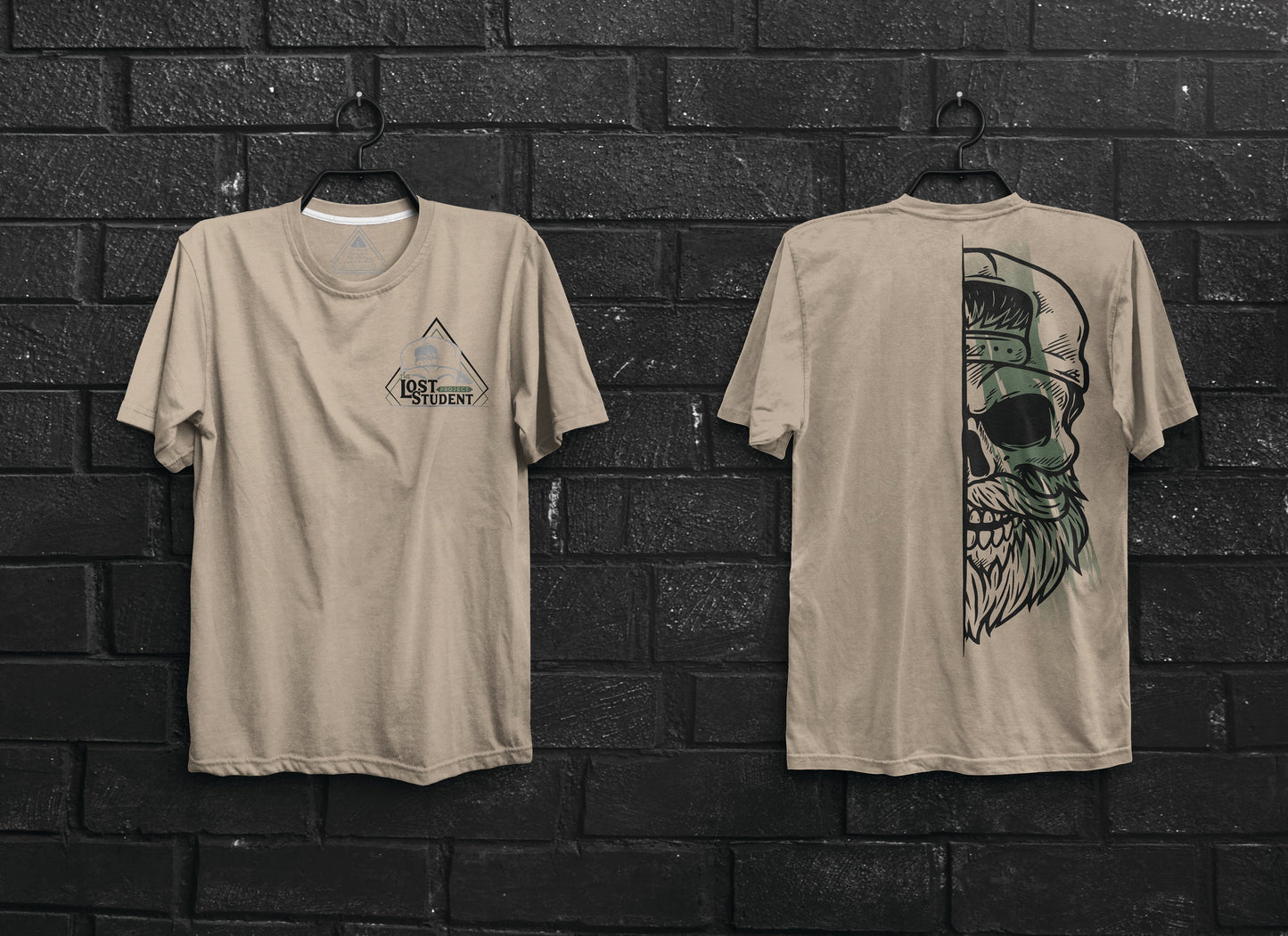 SK Logo Tan Unisex Tri Blend Tee