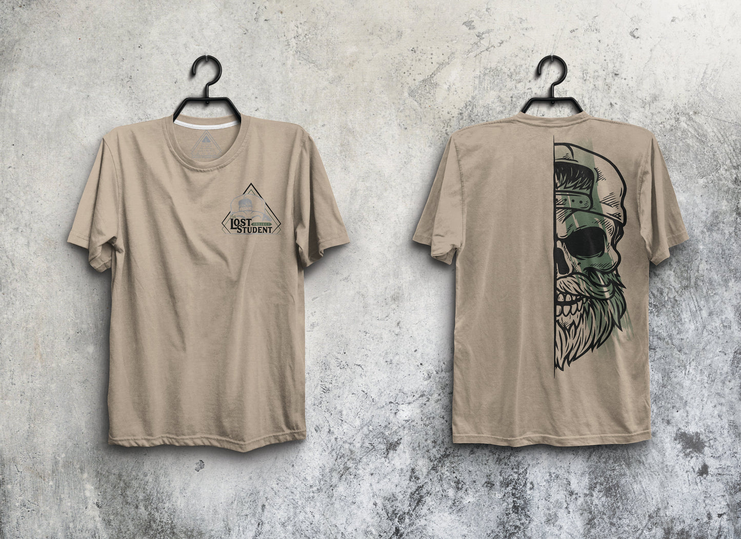 SK Logo Tan Unisex Tri Blend Tee