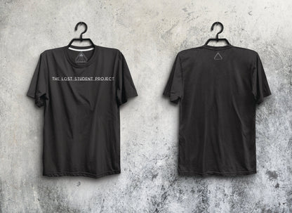 Lost Student Text Black Unisex Tri Blend Tee