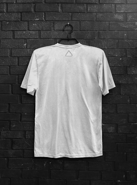 Lost Student Text White Unisex Tri Blend Tee