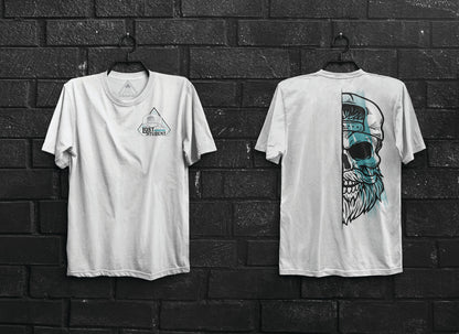 SK Logo White Unisex Tri Blend Tee