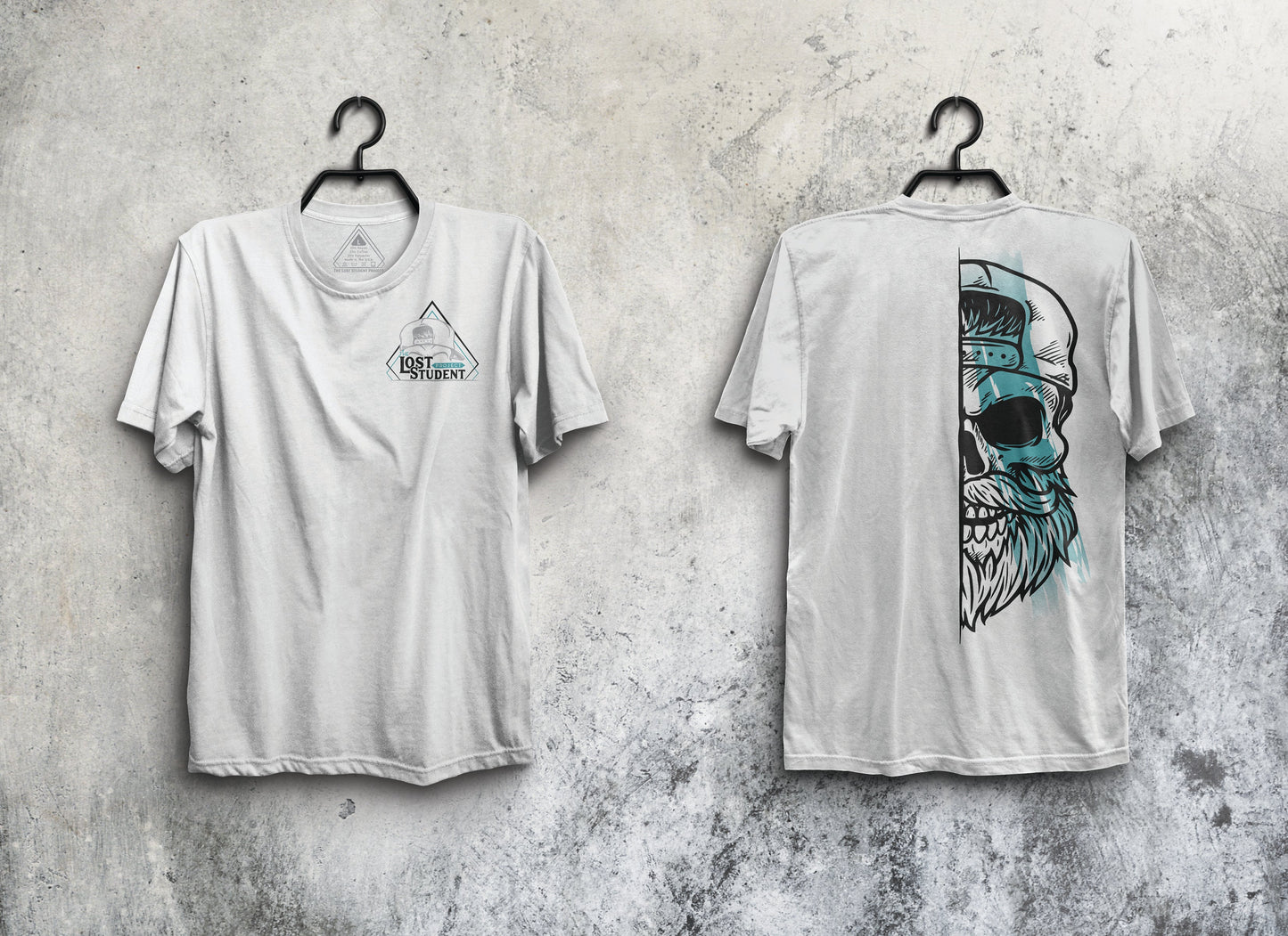 SK Logo White Unisex Tri Blend Tee