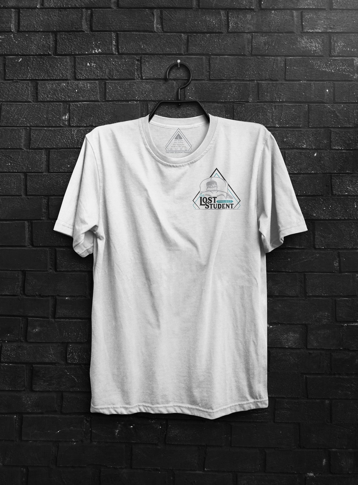 SK Logo White Unisex Tri Blend Tee