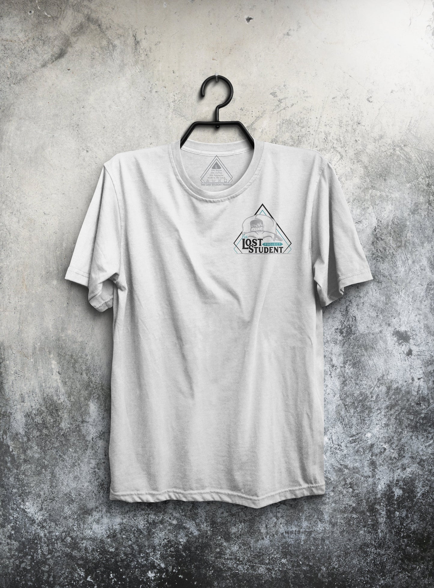SK Logo White Unisex Tri Blend Tee
